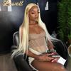 Lowell Parrucca di capelli umani biondi lisci da 30 pollici, 613 HD Lace Frontal Wig 13x6 13x4, Parrucca Body Wave Lace Front in capelli umani colorati biondo miele