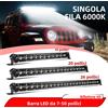 Braveway Utral Slim 20 pollici 32 pollici fila singola barra luminosa per auto a led guida 6000k bianco 12V 24V per SUV ATV moto fuoristrada barca