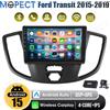 MOPECT DAB+ Apple Carplay per Ford Transit 150 250 350 2015-2019 Autoradio 9" Android 15 WiFi BT GPS FM/AM/RDS+DVR e Telecamera
