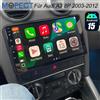 MOPECT Autoradio Wireless Carplay Android Auto Android 15 4-Core 9" per AUDI A3 8P 2003-2012 GPS NAV SWC DAB+ (opzionale)
