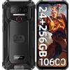 OUKITEL WP23 Plus Telefono Robusto Sbloccato, Batteria da 10600mAh, ROM da 256GB/TF 1TB, Cellulare con Display da 6.52'', Smartphone Resistente, 13