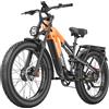 NONE Bicicletta elettrica premium per adulti ZAZAWORK CF26 MAX con doppio motore, batteria al litio 48V25AH, pneumatici 26*4.0, bici elettrica da città