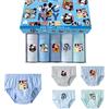 BEAST KINGDOM Intimo triangolare per bambini in cotone, 5 pezzi, con personaggi dei cartoni animati, slip in scatola per ragazzi 2-13 anni, pantaloncini traspiranti per bambini