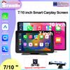 Srnubi Schermo Touch Portatile da 7 e 10 Pollici per Auto con Carplay Wireless e Android Auto, Navigazione e Retrocamera per Stereo Apple e Android