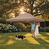 NONE Telo di Ricambio per Gazebo/Pavillon 4x3 m, Colore Taupe, 270 g/m²