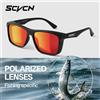SCVCN Occhiali da Sole Polarizzati SCVCN per Pesca, Sport Acquatici, Ciclismo, Protezione UV400, per Uomo e Donna, Ideali per Mare, Fiume e Spiaggia