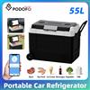 NONE Frigorifero Portatile Podofo 35L 45L 55L con Compressore, Congelatore per Auto, Campeggio, Viaggi, Attività all'Aperto, Frigo-Congelatore per Auto con LED