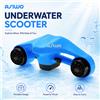 NONE Scooter Subacqueo Asiwo con Supporto per Action Camera per Bambini/Adulti, Impermeabile fino a 40M per Immersioni, Snorkeling e Piscina