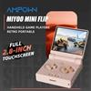 MIYOO Console di gioco portatile MIYOO MINI FLIP con schermo IPS da 2,8'', sistema Linux, custodia inclusa, doppio joystick analogico, idea regalo per giocatori.