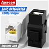 AMPCOM Accoppiatore Keystone RJ45 CAT6A, Adattatore di Estensione Modulo Keystone RJ45 Cat6 CAT5E Passante AMPCOM