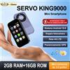 SERVO KING9000 4G LTE Mini Smartphone Android con Schermo da 3.0 Pollici, Dual SIM, 2GB+16GB, WiFi, Bluetooth, Play Store, Sblocco Facciale, Vibrazione, GPS, Torcia, Cellulare Tascabile