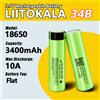 liitokala 1-16 pz LiitoKala 34B 100% Nuovo Originale NCR18650B 3.7 v 3500 mah 18650 Batteria Al Litio Ricaricabile Torcia elettrica batterie