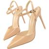 Generic WATTK - Sandali da donna con tacco a spillo, in finta pelle, con cinturino alla caviglia, scarpe da sera per feste, scarpe da sera, sandali aperti