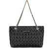 bugatti Mare 4.0 borsa a tracolla da donna - catena removibile, elegante pochette in ecopelle - Nero