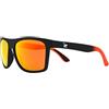 Surf Monkey Occhiali da sole flottanti uomo/donna | UV400 | polarizzati | rivestimento anti sale, nero/rosso
