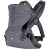 Chicco Easyfit Marsupio Neonati Ergonomico per Bebè e Bambini dalla Nascita a 9 Kg, Porta Bebè Semplice e Intuitivo da Indossare, Fronte Mamma e Fronte Strada, Supporto per Testa e Collo, Grigio