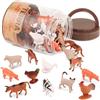 Terra by Battat Animali della fattoria in tubo, 60 mini figure realistiche