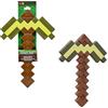 Mattel Minecraft - Piccone Dorato per il gioco di ruolo, strumento giocattolo da combattimento con il design pixelato del videogioco, giocattolo per bambini, 6+ anni, JCV18
