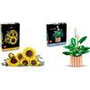 LEGO Botanicals Bundle Giardino: Include Bouquet di Girasoli (11502) e Spatifillo (11504) - Set di Piante e Fiori Artificiali - Decorazione Casa - Idea Regalo Fai da Te per Donne