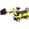 TURBO CHALLENGE - Trattore Caterpillar - Camminatore - 119663 - Ruote Libere - Giallo - Max 25 kg - Plastica - Batterie Non Incluse - Giocattolo per Bambini - Regalo - A partire dai 12 mesi