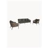 Bizzotto Salotto da giardino Maribela, set da 3 -