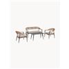 Bizzotto Salotto da giardino Jandia I 4 pz -