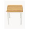 Venture Design Tavolino da giardino con piano in legno di teak Mexico -