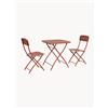 Bizzotto Set da bistrot pieghevole da giardino Yvonne, set da 3 -