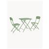 Bizzotto Set da bistrot pieghevole da giardino Yvonne, set da 3 -