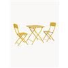 Bizzotto Set da bistrot pieghevole da giardino Yvonne, set da 3 -