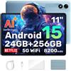 Blackview Tablet 11 Pollici Android 15 Gemini AI, 24 GB RAM + 256 GB ROM
