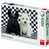 Dino Bikes Puzzle 500 pezzi: cani bianchi e neri