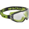 Bollé BOLLE Ocular en PC trasparente antirayaduras y antivaho PLATINUM - Montura en PC/TPR nero/verde estanca per chi cerca qualità e praticità, per uso pratico e risultati affidabili, cod. SPECTN11W
