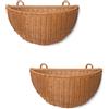 Ferm Living - Set di 2 - Rattan L 45 x H 29 cm Braided - Legno naturale - Rattan intrecciato
