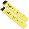 Nezyo 1-200 Blocco Numerato 1-200 Biglietti Lotteria 5 x 10 cm, Giallo | 20 x 3 cm Blocchi Numerici 1-200, Blocchetti Numerati 200, Biglietti Numerati per Guardaroba, Eventi, Feste, Fiere, Lotterie
