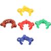 Suammiitstrieadea 5 morsetti per giunti in plastica, standard nazionali, per vetro, 19 mm, casuali, 19 mm