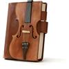Xiuyer Taccuino Classico, Diario per Quaderni in Pelle, Quaderno A5 con 200 Pagine, Block Notes Quaderni Per Ufficio Scuola Casa Scrittura E Note (violino)
