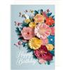 Edition Seidel Biglietto di auguri di compleanno con busta, biglietto di auguri di compleanno Happy Birthday Uomo Donna Fiori Farfalla (G3745 SW025)