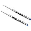 NEO+ Ricariche Penna Gel Blu 0,5 mm Punta Fine Scrittura Fluida Lunghezza 9,8 cm Confezione da 2 Compatibile con Montblanc Ballpoint