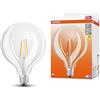 OSRAM Lampada a LED Globe125 a stella a LED per base E27, forma del globo, look filamento, 806 lumen, bianco caldo, 2700k, sostituzione di lampadine da 60w convenzionali, non dimmerabile, 1 pacco