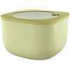 Guzzini - Kitchen Active Design, STORE&MORE BIO, Contenitore Ermetico Alto per Frigo/Freezer/Microonde (L) - Verde Avocado, 19,5 x 19,5 x h12,3 cm | 2800 cc - 170724253