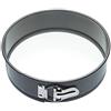 KitchenCraft Kitchen Craft Master Class Teglia per Torta con Base in Vetro e Bordo con Apertura a Molla, 26 cm