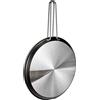 Frabosk Girafrittata Hamburghiera Tostiera CASALINGHI Doppio Grill Antiaderente cm30 Utensili da Cucina, Alluminio, Argento, 30 cm