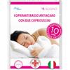 Allergosystem Set Coprimaterasso Antiacaro Matrimoniale con Cerniera 160x190cm e 2 Federe Cuscino Letto 50x80cm - Dispositivo Medico Antiacaro e Anallergico MADE IN ITALY - Linea Sogno