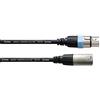 CORDIAL - CCM 2.5 FM Cavo Microfonico Bilanciato, Lunghezza di 2,5 m, Connettore XLR Maschio e Connettore XLR Femmina a 3 Poli