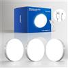 Homelist Luci notturne con rilevatore di movimento, ricaricabili, 3 pezzi | Illuminazione LED senza fili con batteria integrata per scale, cucine, corridoi e camere da letto