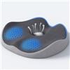 Auoketuo Cuscino Donut in Memory Foam - Cuscino Ortopedico per Sollievo dal Dolore a Coccige, Sciatica, Emorroidi, Gravidanza, Post-Parto e Piaghe da Decubito (Grigio)