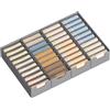 SONGMICS Organizer Cassetti Pieghevole, Divisori per Armadio Interno, Set di 4, 50 x 22 x 10 cm, Organizer Biancheria Intima Salvaspazio, Grigio Tortora, Collezione Tina RUS015G01