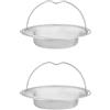 Futuhada Filtro Lavello Cucina, 2 Pezzi Filtro per Lavello, Filtro di Scarico lavello Cucina Doccia, Filtri di Scarico per Lavello, Filtro lavello Cucina Acciaio Inox con Manico per Doccia Lavabo, 11 cm