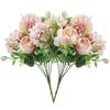 MZMing Fiori Artificiali di Ortensie Bouquet 2 pezzi Fiori Finti di Peonia